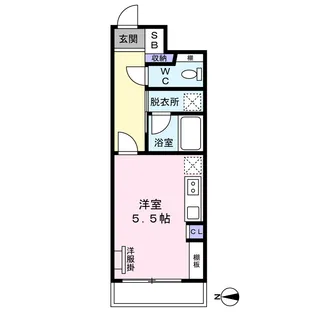 レジデンス石原【2階】の間取り