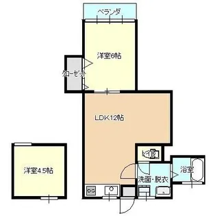 サンフォレスト須佐【2階】の間取り