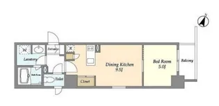 リエトコート元赤坂【5階】の間取り