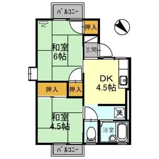 ハイム松が丘【2階】の間取り