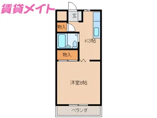 メゾン・ド・アリアケ【3階】の間取り