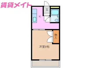 コーポランドムラタ【2階】の間取り