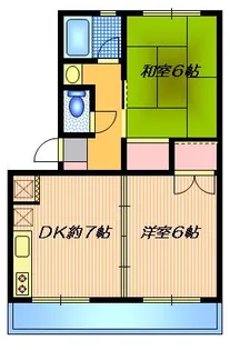 サンハイツ【1階】の間取り