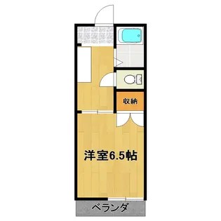 キャッスル芝山ハイツB棟【1階】の間取り