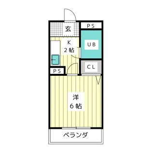 HKビル第2【2階】の間取り