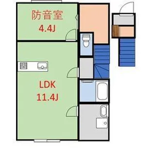 CARIN【2階】の間取り