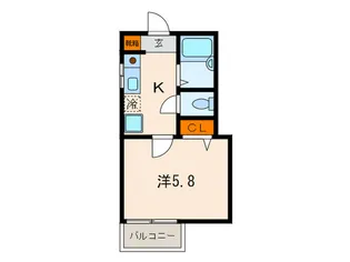モナハイツ御影【1階】の間取り