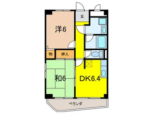 ジェンティ-ル甲東【3階】の間取り