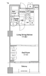 コンフォリア東池袋WEST【11階】の間取り