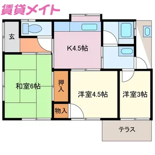 三重県伊勢市小俣町宮前【一戸建】の間取り