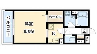 モンテリブロあさひ【1階】の間取り