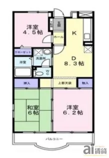 ベルドミール壱番館【2階】の間取り