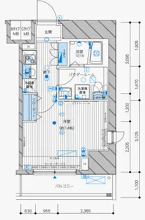 メインステージ田端【8階】の間取り