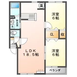 Mハイツ宮の森11【2階】の間取り