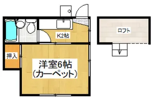 山崎コーポ【1階】の間取り