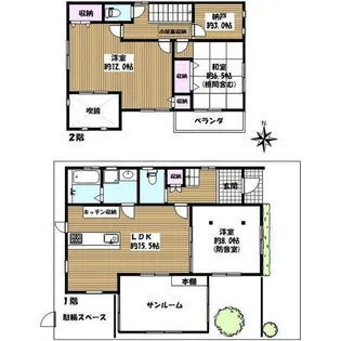 滋賀県大津市桜野町1【一戸建】の間取り