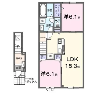 ビバ ラポール【2階】の間取り