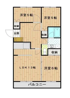 ダイユウグリーンレジデンス【2階】の間取り
