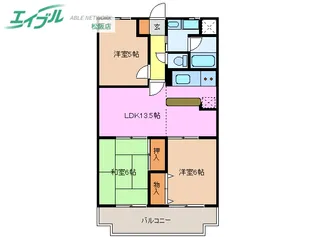 センチュリーハイランド【8階】の間取り