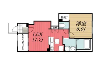 千葉県山武市成東【アパート】の間取り