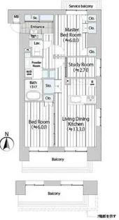 GOTEN武蔵小杉【5階】の間取り