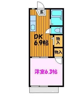 レリーブ【1階】の間取り