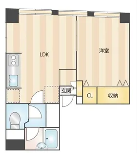 山市ビル【4階】の間取り