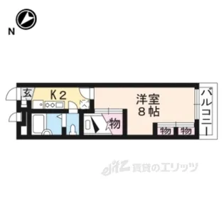 レオパレスアラン【2階】の間取り