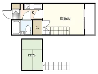ウイング広瀬【5階】の間取り