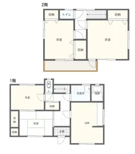 群馬県伊勢崎市韮塚町【一戸建】の間取り