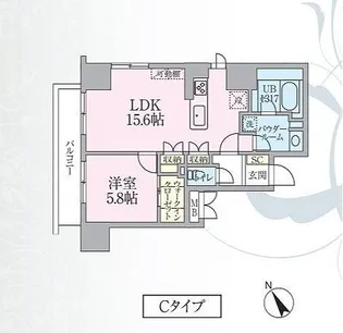 埼玉県新座市野火止5【マンション】の間取り