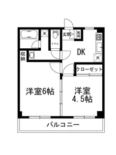 コーポタカミ【1階】の間取り