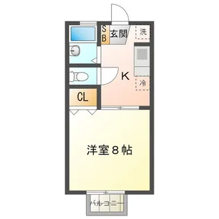コーポK&S【2階】の間取り