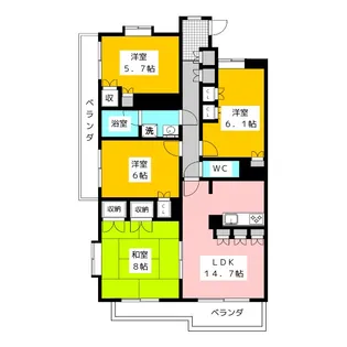 アークパレス98【2階】の間取り