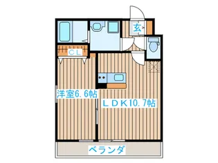 アルベルーチェ八幡【2階】の間取り