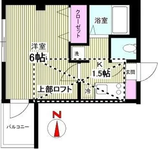 1Kの間取り画像