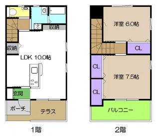 高知県高知市北高見町【一戸建】の間取り