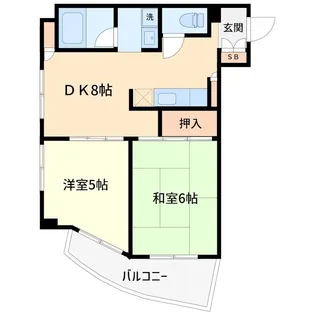 ロイヤルシティ夢見ヶ崎【3階】の間取り