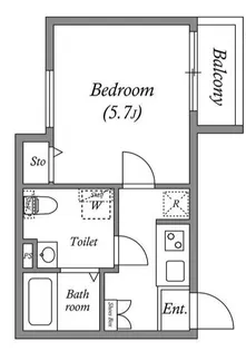 エクセラン綾瀬【2階】の間取り