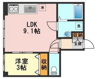 東京都江戸川区篠崎町2【マンション】の間取り