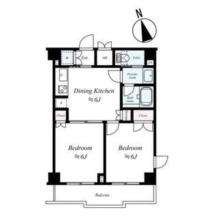 東京都中野区鷺宮4【マンション】の間取り
