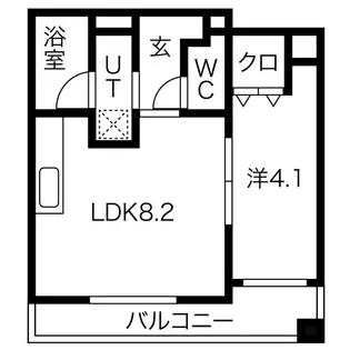 ビュークレスト佐賀駅前【2階】の間取り