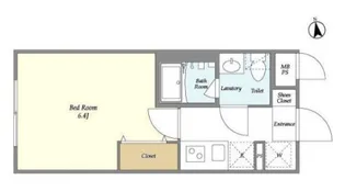 ウェルスクエアイズム上北沢【1階】の間取り