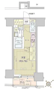 東京都港区高輪1【マンション】の間取り