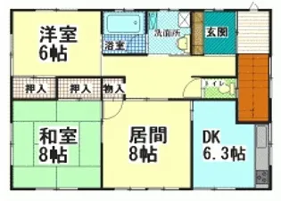 山田アパート【2階】の間取り