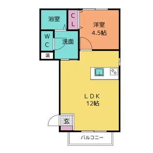 サン・friends北外山IIB【1階】の間取り