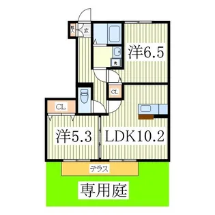 パークス中野台【2階】の間取り