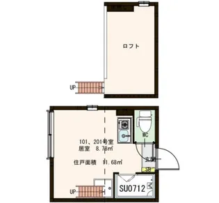 アヴァン中野【1階】の間取り