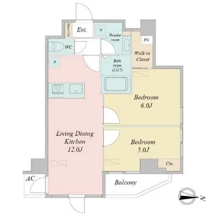 東京都墨田区亀沢1【マンション】の間取り