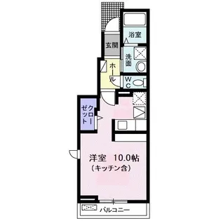 パルテール2【1階】の間取り